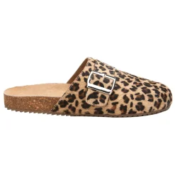 Zella Leopard Buckle Mules