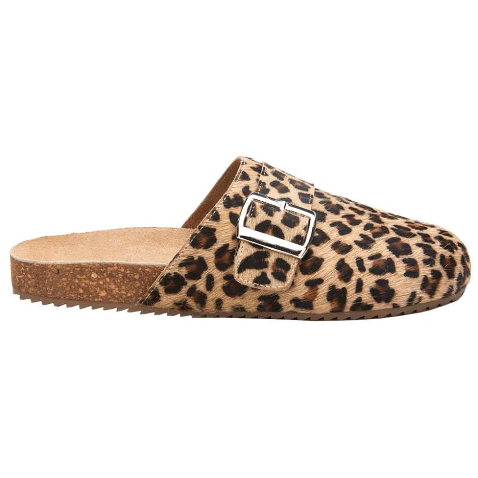 Zella Leopard Buckle Mules