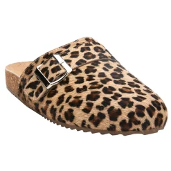 Zella Leopard Buckle Mules